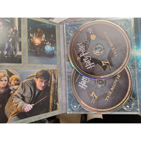 HARRY POTTER AND THE DEATHLY HALLOWS PARTS 1 and 2 BLU-RAY‎ TARGET EXCLUSIVE - Picture 3 of 14